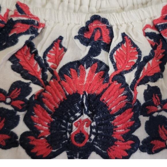 Anthropologie Raga Jumpsuit Womens X-Small Embroidered Boho Cottagecore NWT - Picture 6 of 9